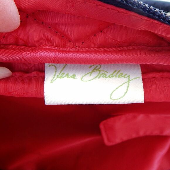 Vera Bradley Backpack Pretty Posies Navy Pink Multi Floral Quilted Laptop